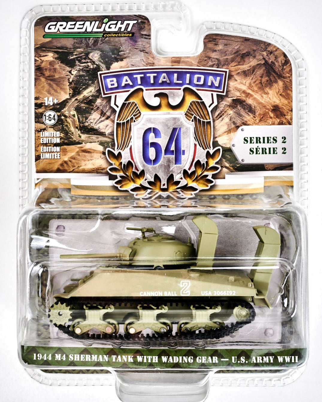 1944 M4 Sherman Tank with Wading Gear - US Army WW2