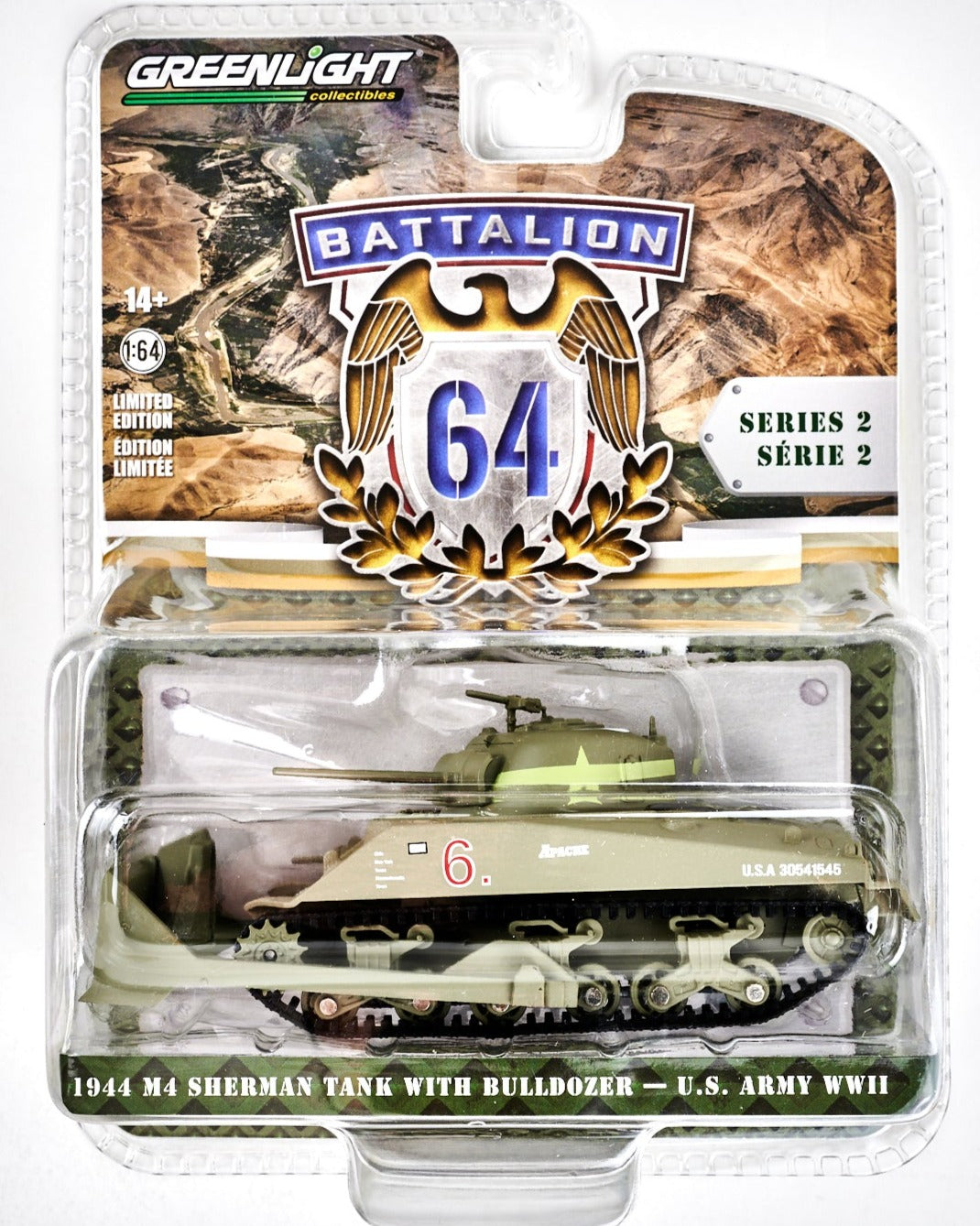 1944 MR Sherman Tank with Bulldozer - US Army WW2