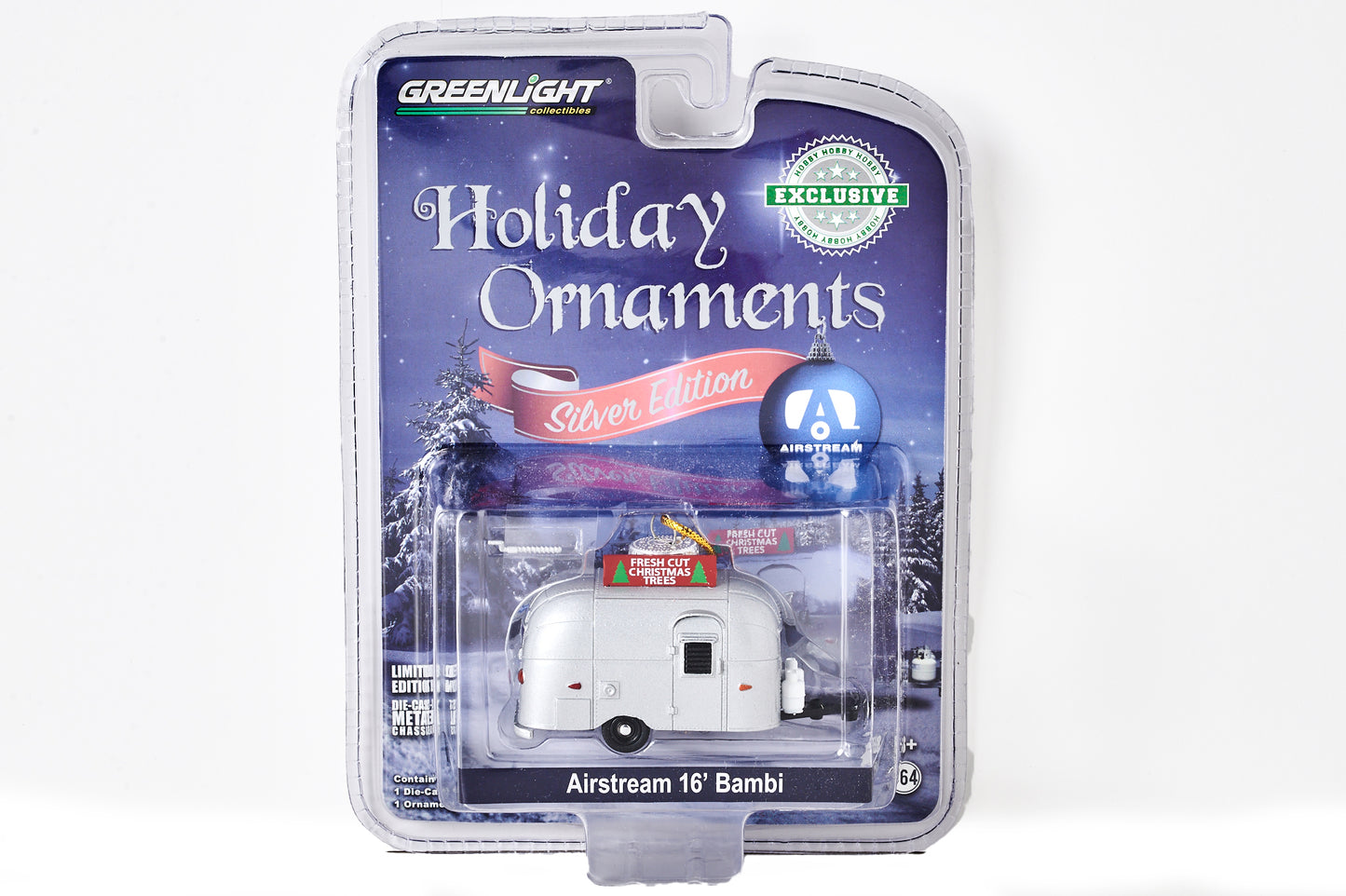 Airstream 16' Bambi Holiday Ornament