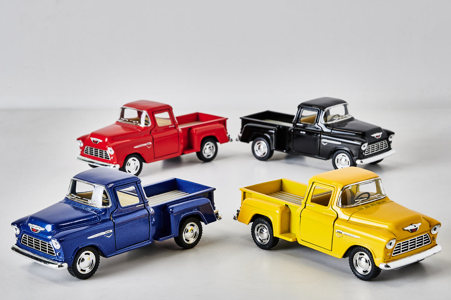 1955 Chevy Stepside Pickup Red