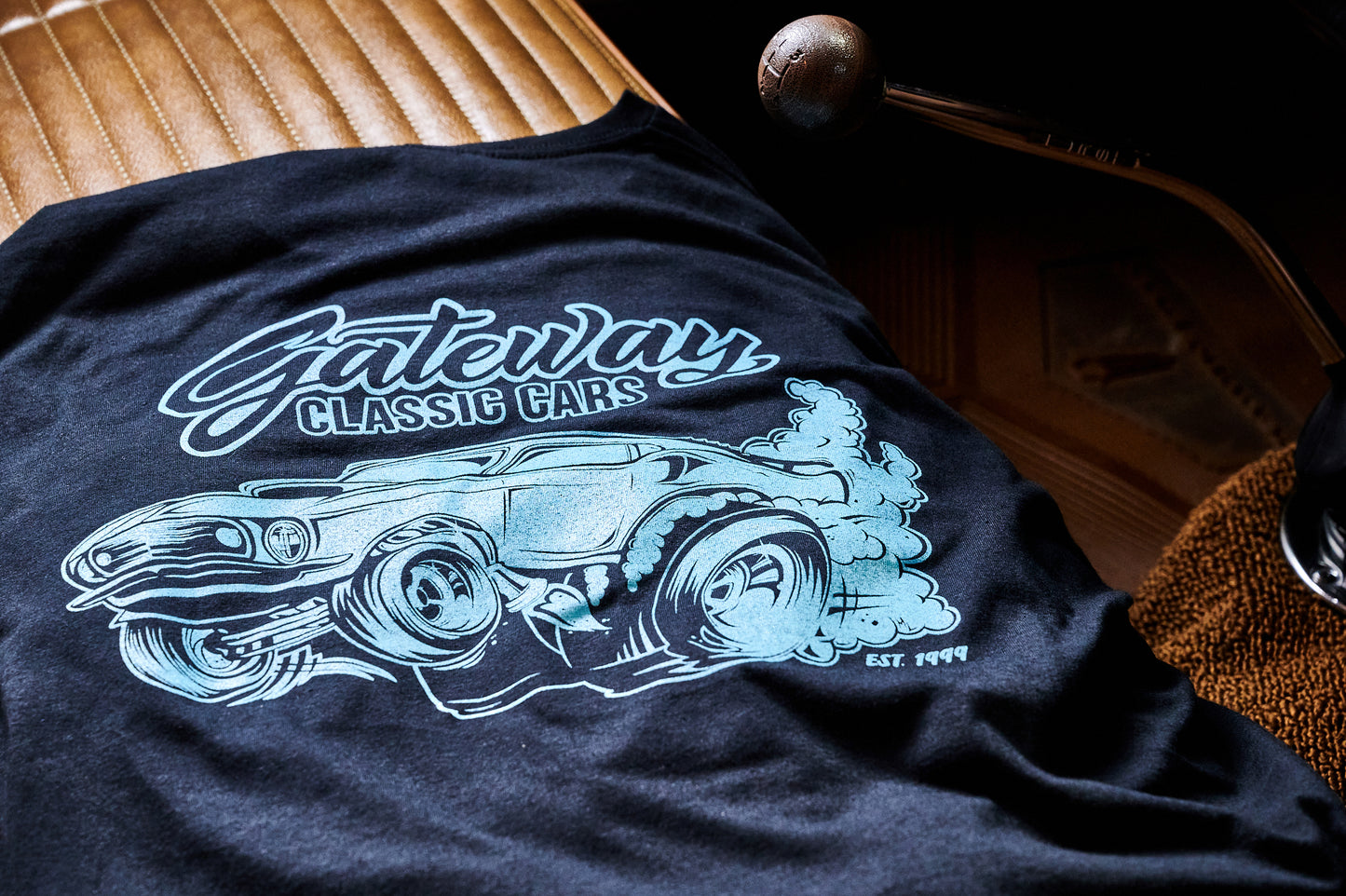 Mustang Black T-Shirt Size M-XXXL