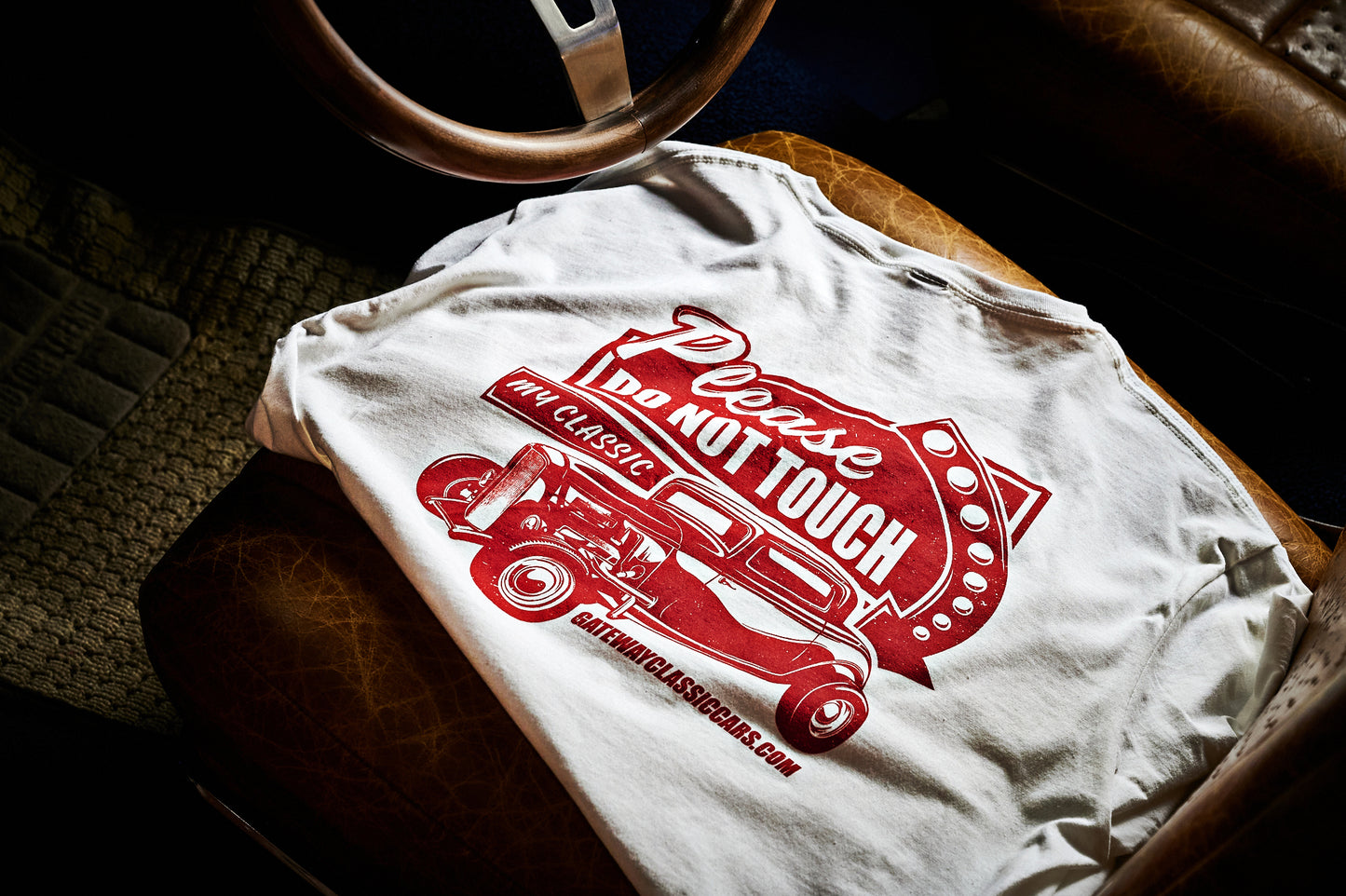 Do Not Touch White T-Shirt With Red Graphics Size M-XXXL