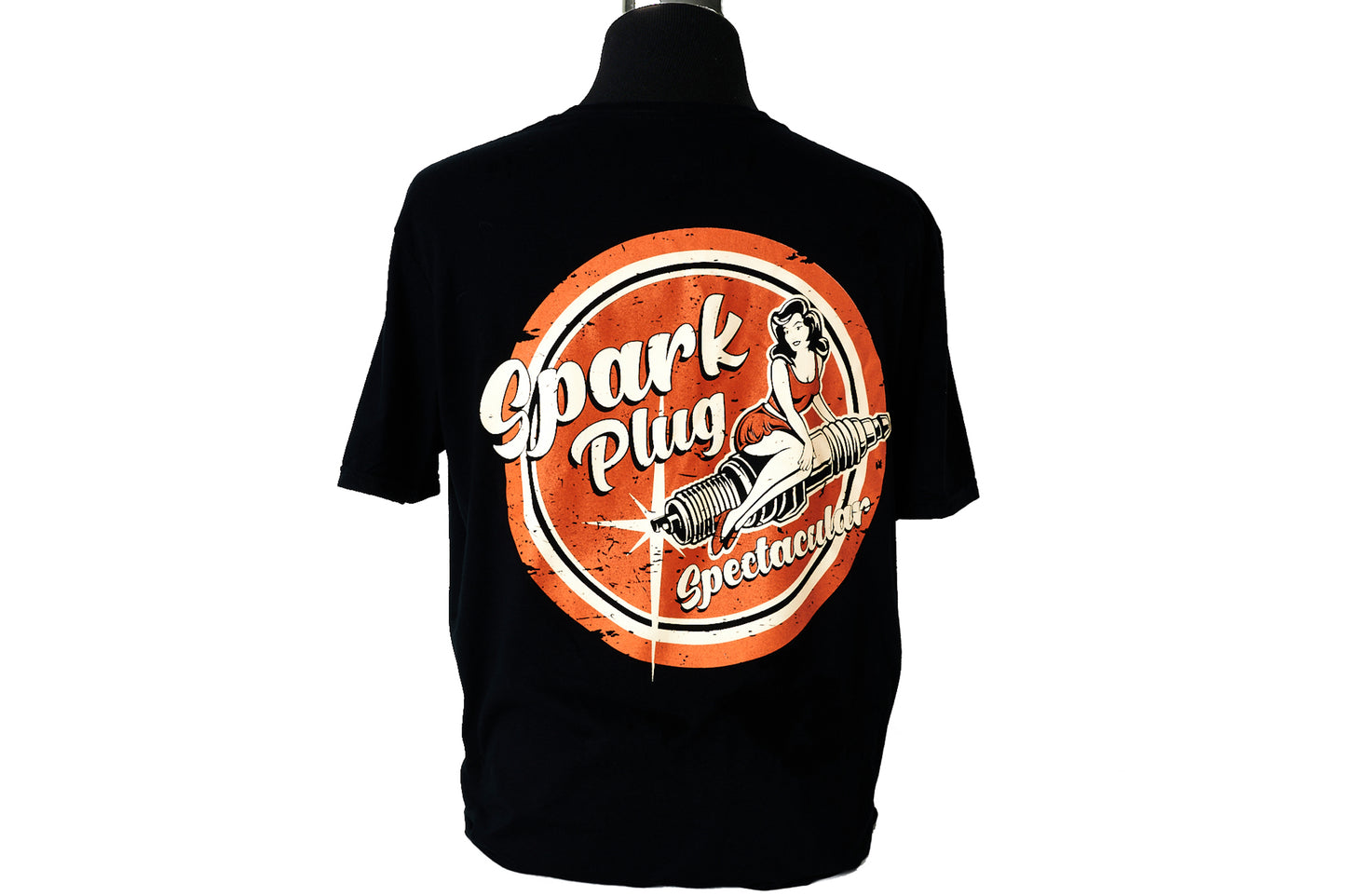 Sparkplug Spectacular Black T-Shirt Size XL & XXL