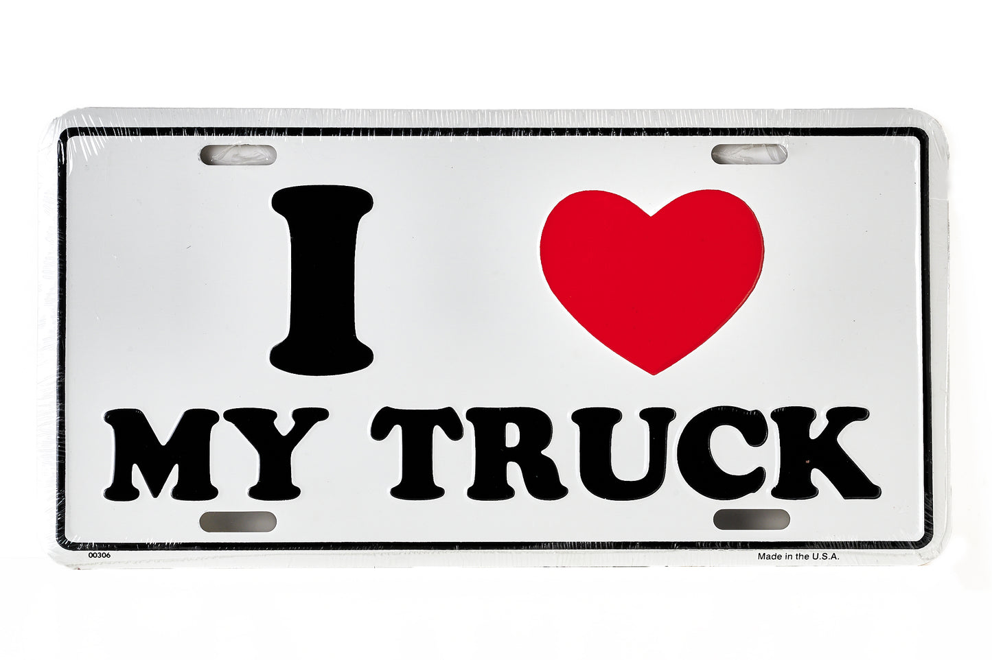 "I Love My Truck" License Plate