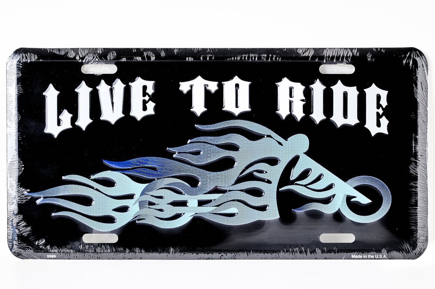Live to Ride Motorcycle License Plate