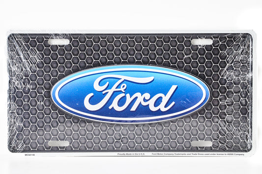 Ford Logo License Plate Honeycomb