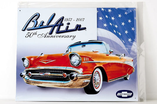 Bel Air - 50th Anniversary Vintage Style Tin Sign