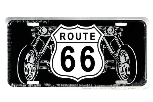 Route 66 Shield w/ Bikes Sign
